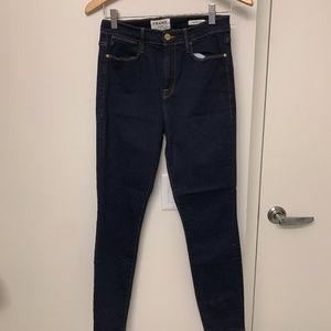 Frame Denim Le High Skinny Crop Jeans